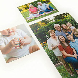 Photo printing in multiple sizes